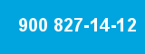 900 827-14-12 900 827-14-12